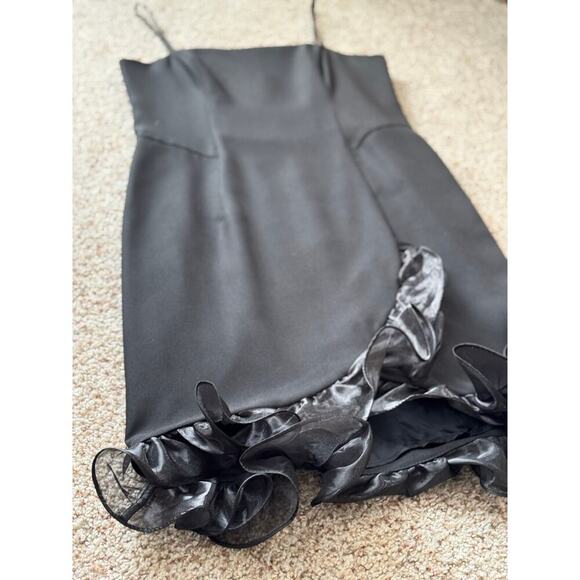 JBS Boutique, Womens Cocktail Dress, size 10, Black, flared, ruffle - Picture 5 of 9